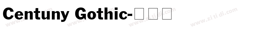 Centuny Gothic字体转换